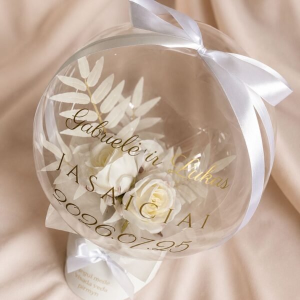 Personalized gift in a balloon - Gentle wishes