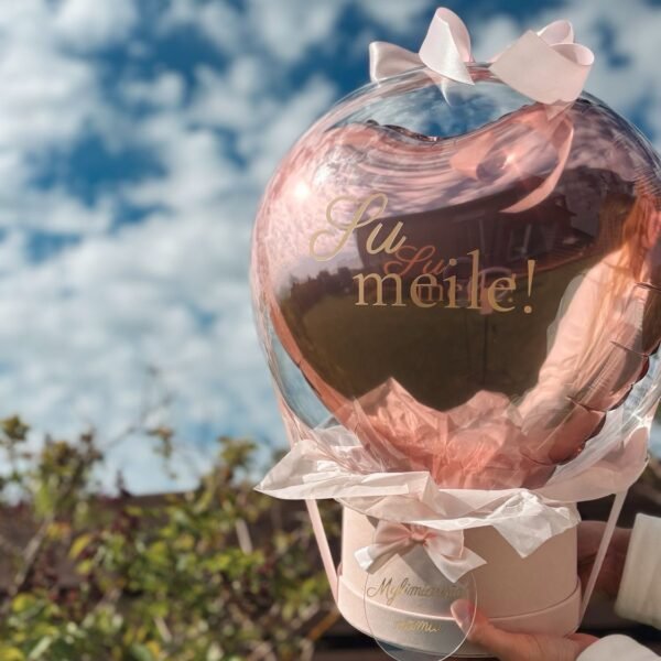 Personalized gift in a balloon - Heart