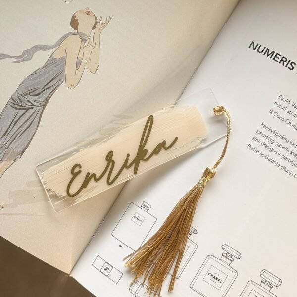 Personalized book bookmark - With name
