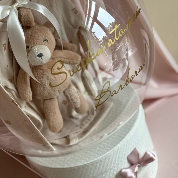 Personalized balloon gift for newborn - Teddy Baby