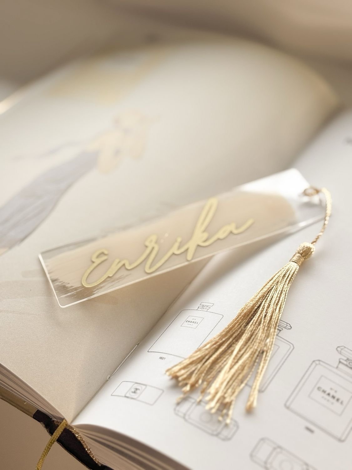 Personalizuotas knygos skirtukas - Su vardu Personalized book bookmark - With name