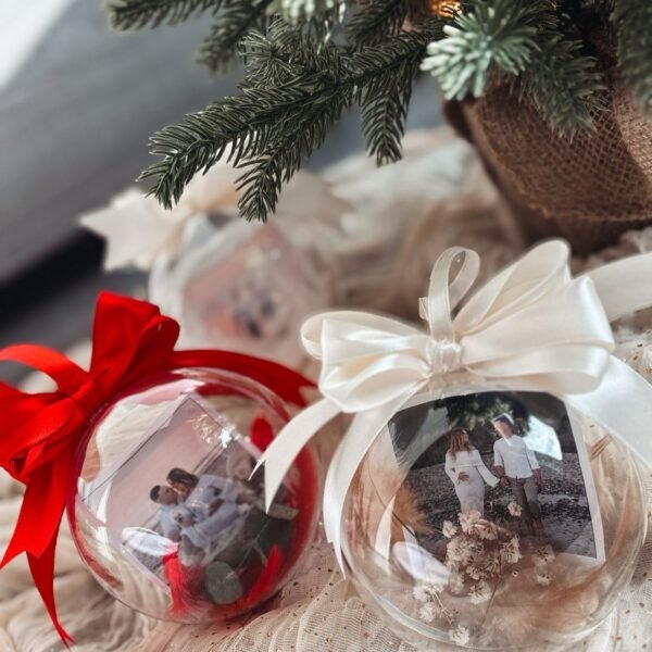 3pcs. Set of Christmas toys with photo