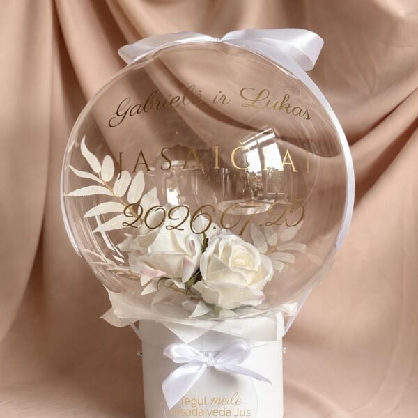 Personalized gift in a balloon - Gentle wishes