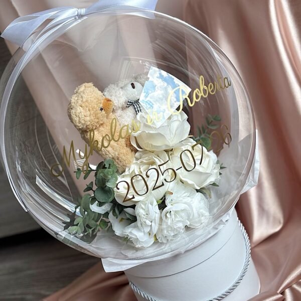 Personalized gift in a balloon - Love Bears