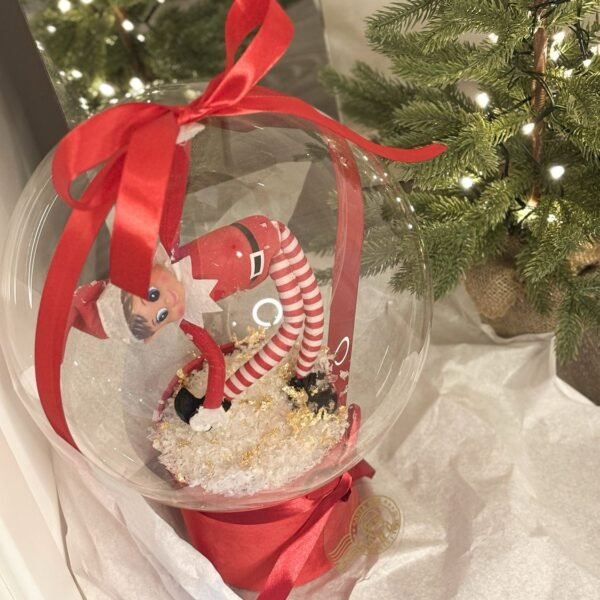 Gift in a Balloon - Naughty Christmas Elf
